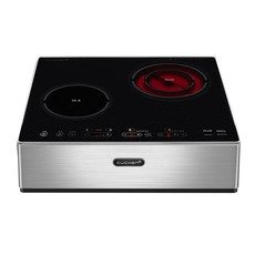 쿠첸 2구 하이브리드 전기레인지 CIR-STQ0200+스탠드케이스, CIR-STQ0200