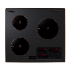 쿠첸 3구 인덕션 전기레인지 CIR-IH300RGL+스탠드케이스, CIR-IH300RGL