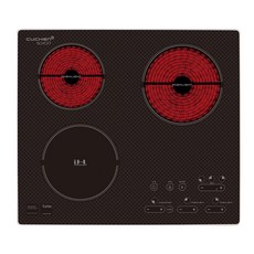 쿠첸 3구 하이브리드 전기레인지 CIR-STQ0310+스탠드케이스, CIR-STQ0310