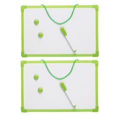 LIENO 迷你白板 2入 + 白板筆 2入 + 磁鐵扣 4入 套組 隨機出貨