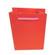 簡約迷你禮物袋 S, 熒光橙, 100個