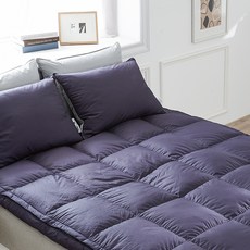 라뽐므 구스 2단토퍼 매트리스 듀얼형 4.4kg, 네이비