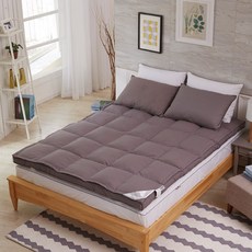 라뽐므 구스 2단 매트리스 토퍼 듀얼형, 다크그레이