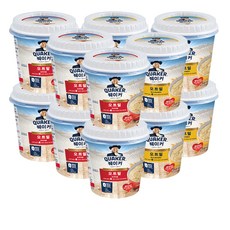 QUAKER 桂格 杯裝原味燕麥 30g 6入+杯裝香蕉杏仁燕麥 30g 6入, 1套