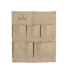 Avete 皮革5格壁掛式收納袋 LU-705-BE, 米色