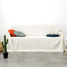 Haim&Haim牛津布棉質沙發套, 自然米色, 1張