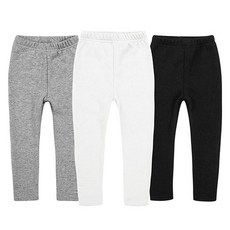 GOING KIDS 孩童素色內搭褲 3入組