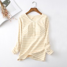 條紋哺乳上衣