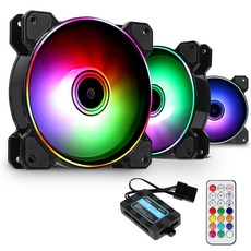 EnergyOPTIMUS CPU散熱器 LF120 RGB 3入+控制器 ERC100, 單品