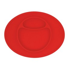 AGAFURA 矽膠防倒餐盤組, 紅色, 單品