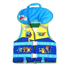 위니코니 포켓몬스터 수영보조용품 40kg + 비상용 호루라기, 혼합 색상, 1개