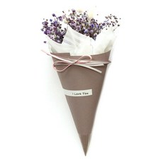 城市花園 滿天星永生花束 大, 紫色