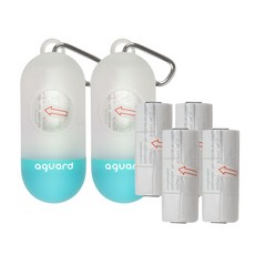 aguard 膠囊型隨身垃圾袋, 藍色, 2組