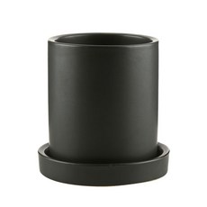 삼호유리 모노톤 모던 무광화분, 블랙, 1개