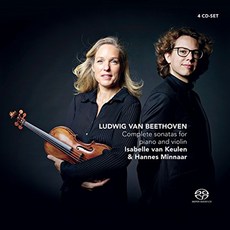 LUDWIG VAN BEETHOVEN - COMPLETE SONATAS FOR PIANO AND VIOLIN/ ISABELLE VAN KEULEN HANNES 오스트리아수입반, 4CD
