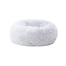 REDPUPPY 寵物牛奶克朗奇圓形坐墊, 牛奶灰