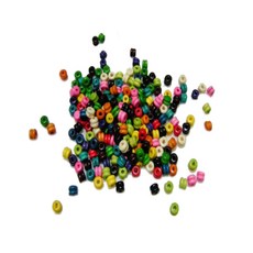 東成紙工社 木製輪珠 串珠521 6mm, 混合顏色, 1套