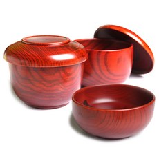 Jeulgeounjib Namwon Orimok 宴會 6 件套, 1套, 飯碗 2p + 湯碗 2p + 蓋子 2p