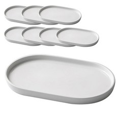 Houmming 橢圓盤 8入, 白色的