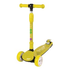 랜드웨이 아동용 트라이팝 플러스 스쿠터 킥보드, 옐로우, 1개