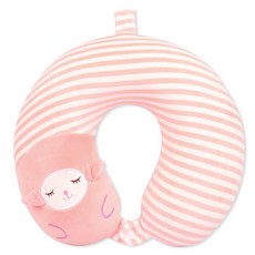 J&J sleepy 記憶頸枕, 粉色, 1入