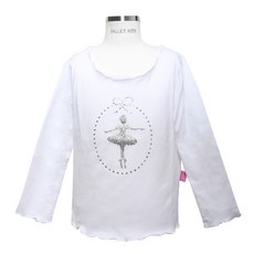 BALLET KIDS 女童芭蕾印花長袖上衣 CP G158