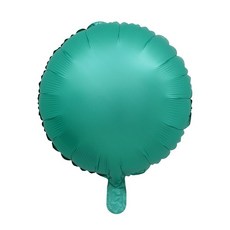 捕夢網幻彩裝飾鋁箔氣球 45 x 45 cm, 圓形藍綠色, 40入