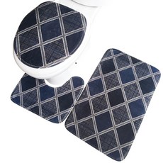 지이피 일러스트 욕실매트 3종세트, N, 1세트