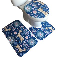 지이피 일러스트 욕실매트 3종세트, L, 1세트