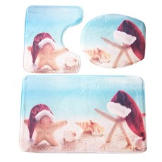 GEP 海洋浴室地墊 3件組, E, 1套