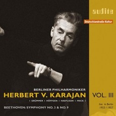 LUDWIG VAN BEETHOVEN - SYMPHONY NO.3 & NO.9/ HERBERT VON KARAJAN 독일수입반, 2CD