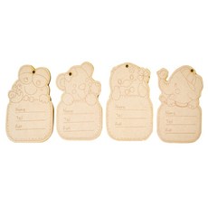 東成紙工社 木紋小物串珠 DIY材料 529N 8.5 x 6 cm, 1套, 混合顏色