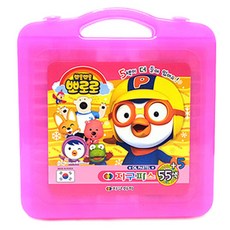 지구화학 뽀로로 크레파스 핑크 55색 + 5p