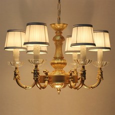 샛별하우스 LUDJ25-001 6등 샹들리에 조명, 혼합 색상