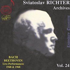 SVIATOSLAV RICHTER - ARCHIVES VOL.24: BACH & BEETHOVEN LIVE PERFORMANCES 1948 & 1968 캐나다수입반, 1CD