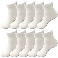 孩童日常素色中筒襪 10雙