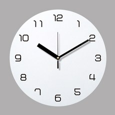 Bronze House LPM-001 靜音雪花壁鐘, 白色