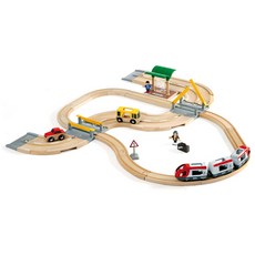 BRIO 公路和鐵路工作玩具套組 33209, 混色