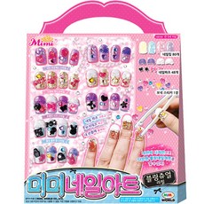 미미월드 미미 네일아트 블링쥬얼 리필, 혼합 색상, 1개