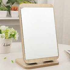 木質低頸桌面立鏡, 棕色方塊