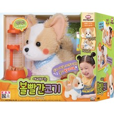 MIMI WORLD Ball Red Corgi 工作毛絨動物, 混色