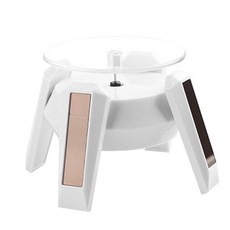 太陽能電池兩用太空船旋轉盤, 1個, 白色的