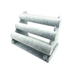 Bami Shop 3層手鍊飾品架, 1個, 灰色