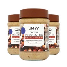 테스코 크런치 땅콩버터, 280g, 3개