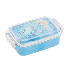 스케이터 겨울왕국19 돔형 1단 사각 도시락, 혼합 색상, 1개