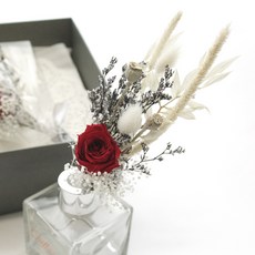 都市庭園永生迷你玫瑰花束, 紅色