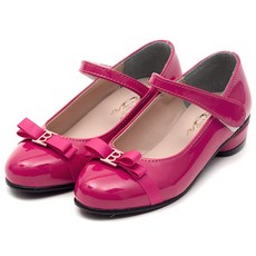 MAMI TREE 女童亮面蝴蝶結娃娃高跟鞋 R