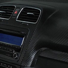 HEXIS 車用碳纖維布紋膜 1370 x 1000 mm, 黑色, 1個