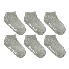 두발로싹스 유아동용 프리미엄 골지스니커즈 양말 6켤레