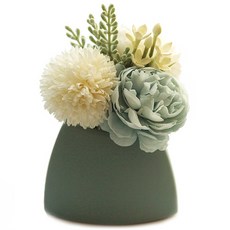 都市庭園人造花 粉彩中心擺飾, 藍色, 1個